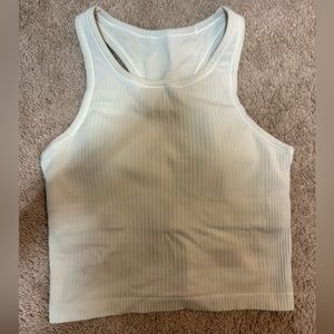 LULULEMON Racerback Cropped Ebb-to-Street White Size 6